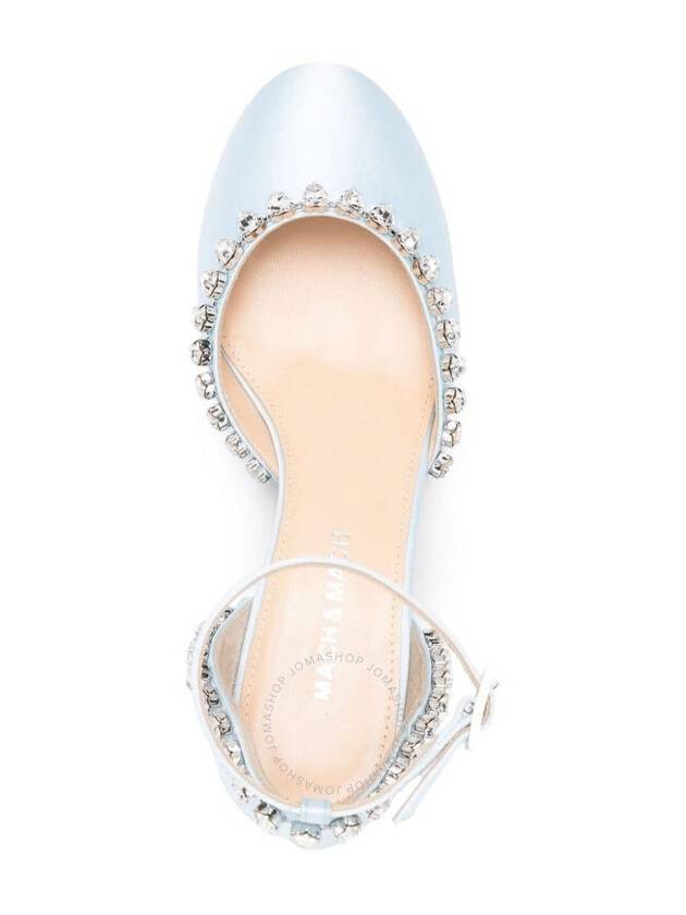 Mach & Mach Audrey Satin Crystal Embellished Pumps Brand Size 36 US Size 6 - MACH & MACH - BALAAN 3