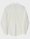 Relaxed Officer Pocket Blouse Off White - NOIRER FOR WOMEN - BALAAN 4