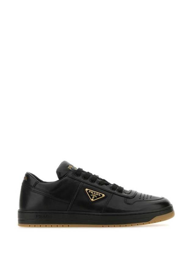 Downtown Nappa Leather Low Top Sneakers Black - PRADA - BALAAN 1