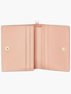 Lady Cannage Small Lambskin Half Wallet Rose Des Vents - DIOR - BALAAN 5