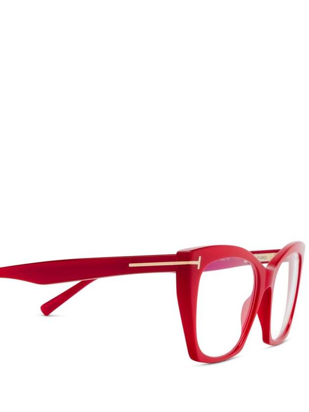 Eyewear Men's Cat Eye Plastic Glasses Shiny Fiery Pink - TOM FORD - BALAAN 4