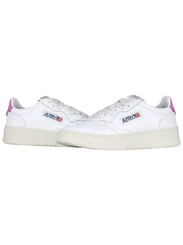 Medalist Pink Tab Low Top Sneakers White - AUTRY - BALAAN 3