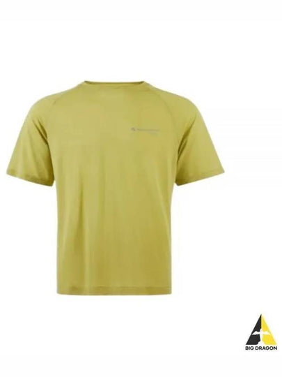 Men's Groa Logo Technical Short Sleeve T-Shirt Beryl Green - KLATTERMUSEN - BALAAN 2