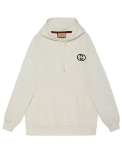 Cotton Jersey Hoodie White - GUCCI - BALAAN 2