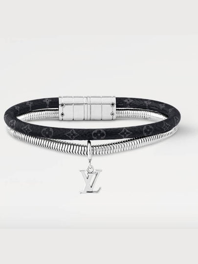 Monogram Swirl Bracelet Silver Black - LOUIS VUITTON - BALAAN 2