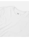 Embroidered Logo Cotton Short Sleeve T-Shirt White - AMI - BALAAN 4