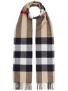 Check Fringe Cashmere Muffler - BURBERRY - BALAAN 3