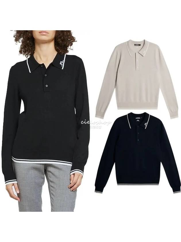 MIMMI Wool Cashmere Women s Golf Knit GWKW11737 - J.LINDEBERG - BALAAN 1