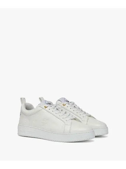 Leather New Terrain Low Top Sneakers White - MCM - BALAAN 2