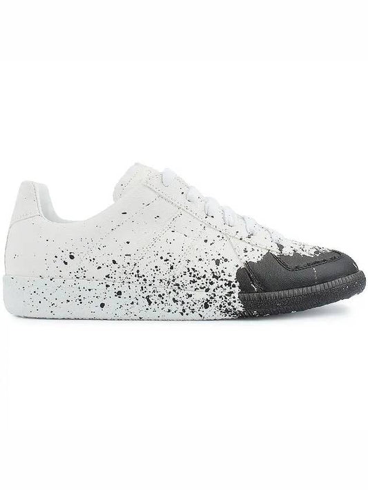 Replica Painting Low Top Sneakers White Black - MAISON MARGIELA - BALAAN 2