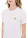 Fox Head Patch Regular Short Sleeve T-Shirt White - MAISON KITSUNE - BALAAN 3