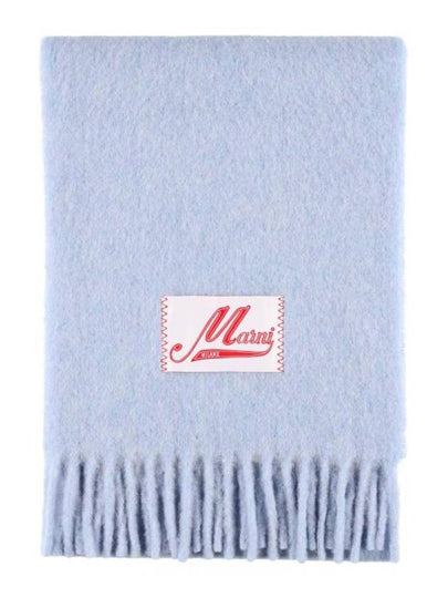 Alpaca Wool Muffler Light Blue - MARNI - BALAAN 2