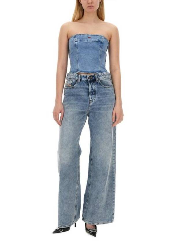 1996 Desire Relaxed Wide Jeans Light Blue - DIESEL - BALAAN 3