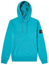 Wappen Patch Garment Dyed Hoodie Sky Blue - STONE ISLAND - BALAAN 1