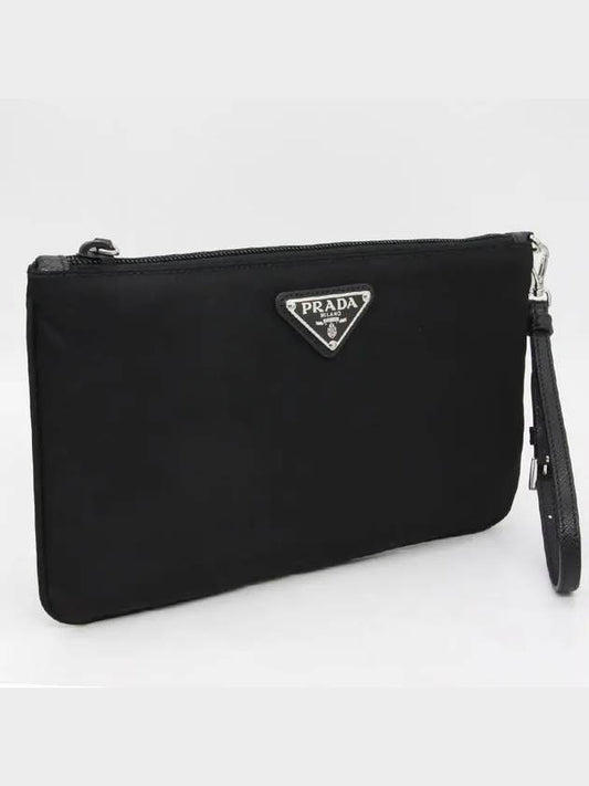 Pocono Nylon Strap Mini Pouch Bag Black - PRADA - BALAAN 2