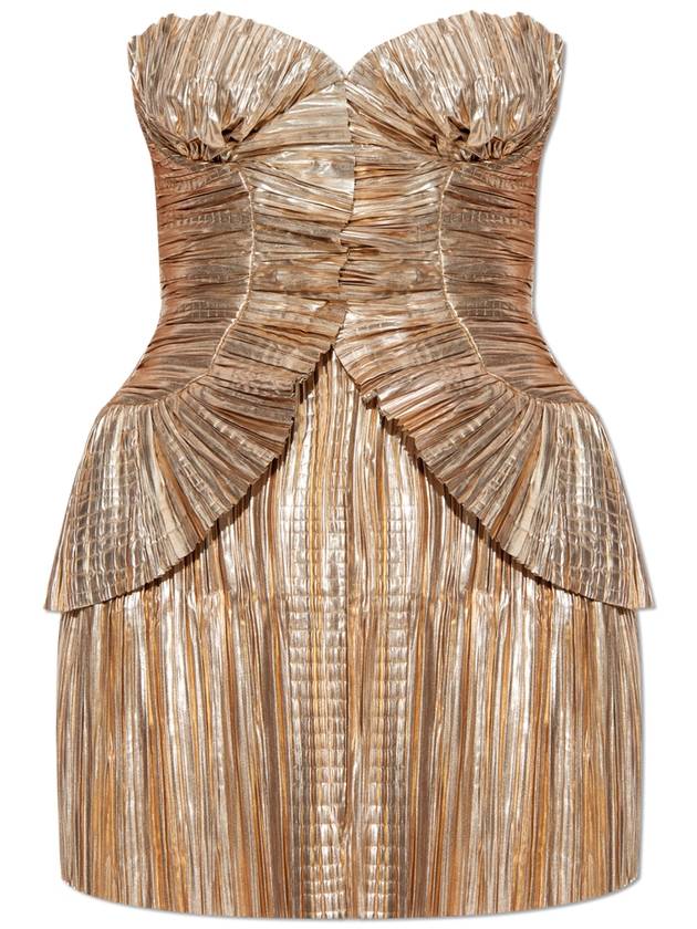 Cult Gaia Dress Charlique, Women's, Gold - CULT GAIA - BALAAN 1