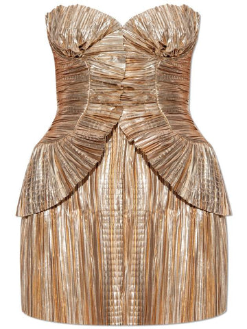 Cult Gaia Dress Charlique, Women's, Gold - CULT GAIA - BALAAN 1