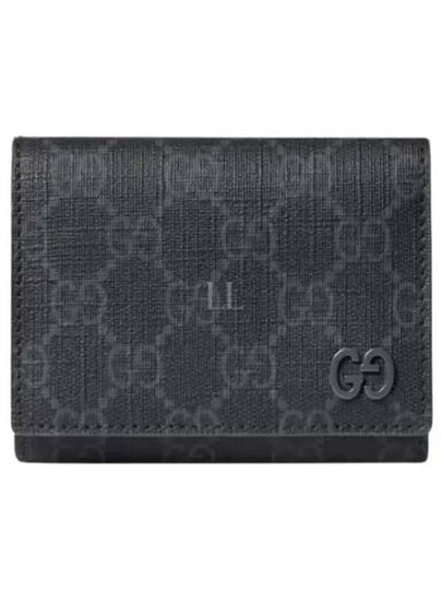 Women's GG Detail Half Wallet Black - GUCCI - BALAAN 2