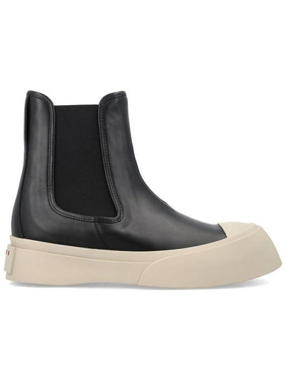 Pablo Nappa Leather Chelsea Boots Black - MARNI - BALAAN 2