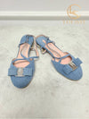 Used luxury goods Lewis It 6 Ferragamo Vara Pelma denim women s sandals - SALVATORE FERRAGAMO - BALAAN 3