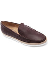 Stamping Monogram Leather Loafers Brown - TOD'S - BALAAN 4