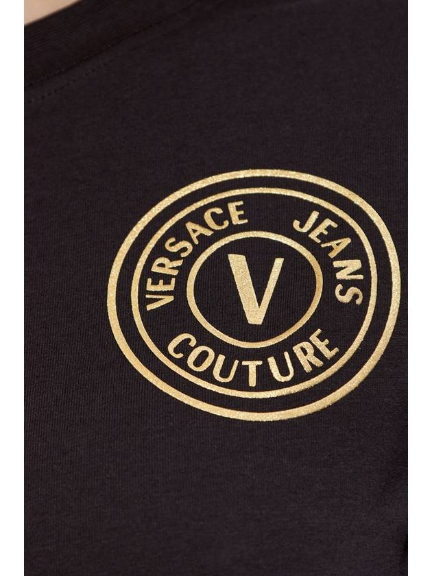 Versace Jeans Couture Dress With Printed Logo, Women's, Black - VERSACE - BALAAN 5