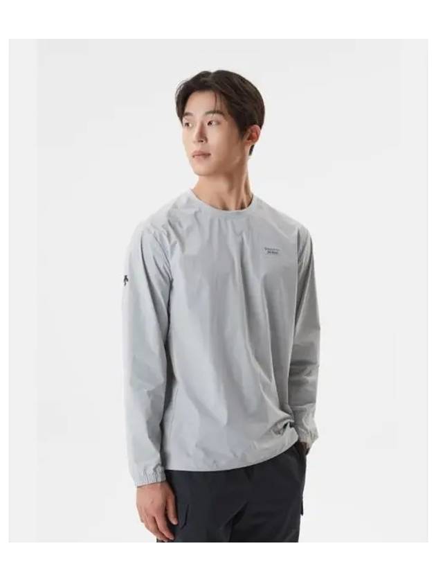 ICEMOTION Comfort Fit Woven Sweatshirt Gray SP323TWH71 - DESCENTE - BALAAN 1