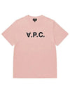 Standard Grand VPC Short Sleeve T-Shirt Pink - A.P.C. - BALAAN 3