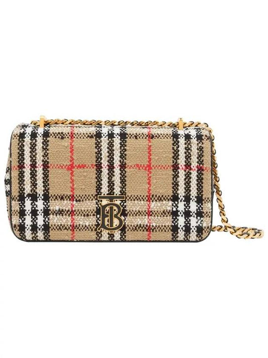 Boucle Lola Vintage Check Small Cross Bag Beige - BURBERRY - BALAAN 1