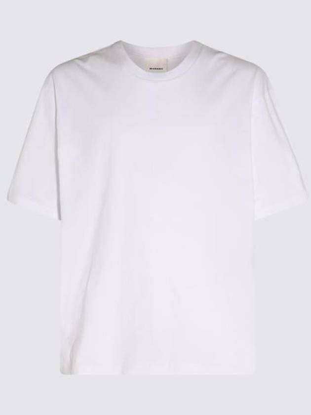 Guizy Back Logo Cotton Short Sleeve T-Shirt White - ISABEL MARANT - BALAAN 3