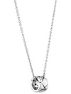 Coco Crush Quilted Necklace Silver - CHANEL - BALAAN 2