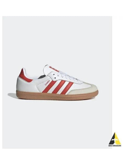 Samba OG Leather Low Top Sneakers Red Cloud White - ADIDAS - BALAAN 2