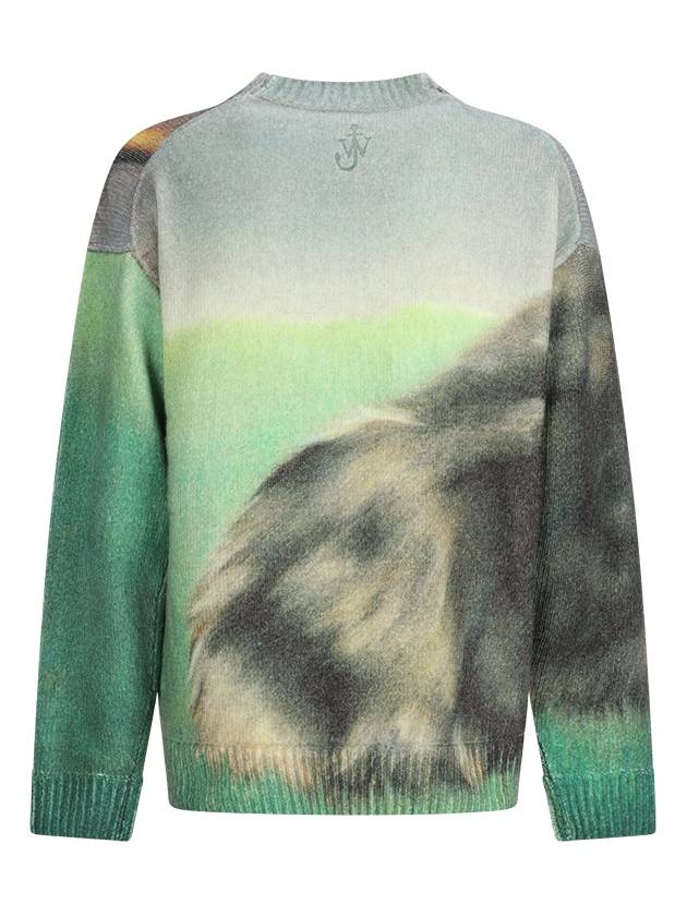 Art Print Knit Top Green - JW ANDERSON - BALAAN 3