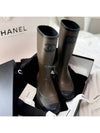 CC Logo Bicolor Rain Boots Brown Black - CHANEL - BALAAN 2