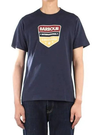 Steve McQueen Short Sleeve T-Shirt Navy - BARBOUR - BALAAN 2