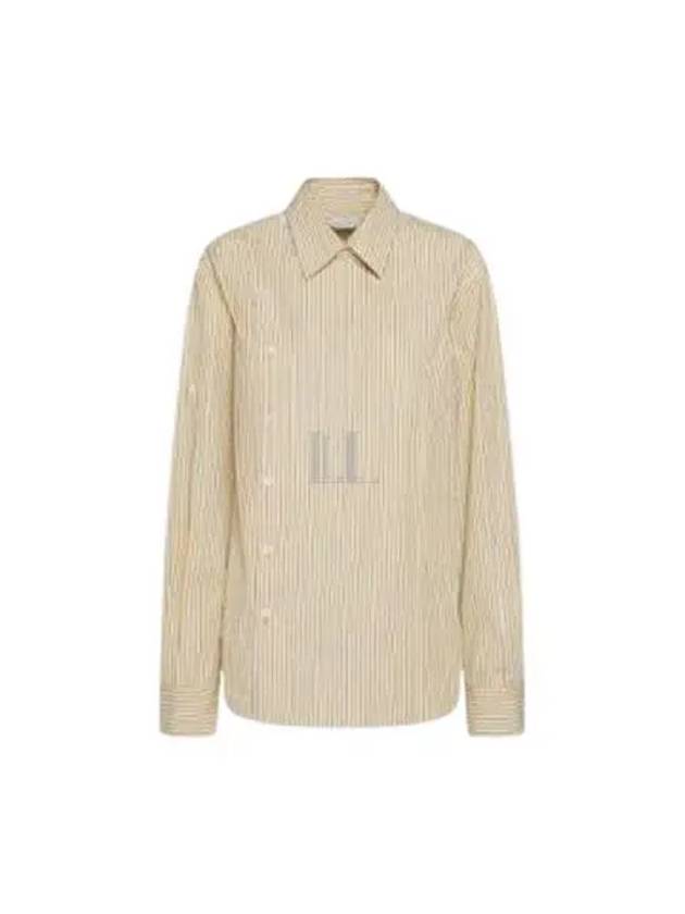 Striped Poplin Shirt Beige - BOTTEGA VENETA - BALAAN 2