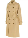 Greta Double Breasted Cotton Trench Coat Beige - A.P.C. - BALAAN 4