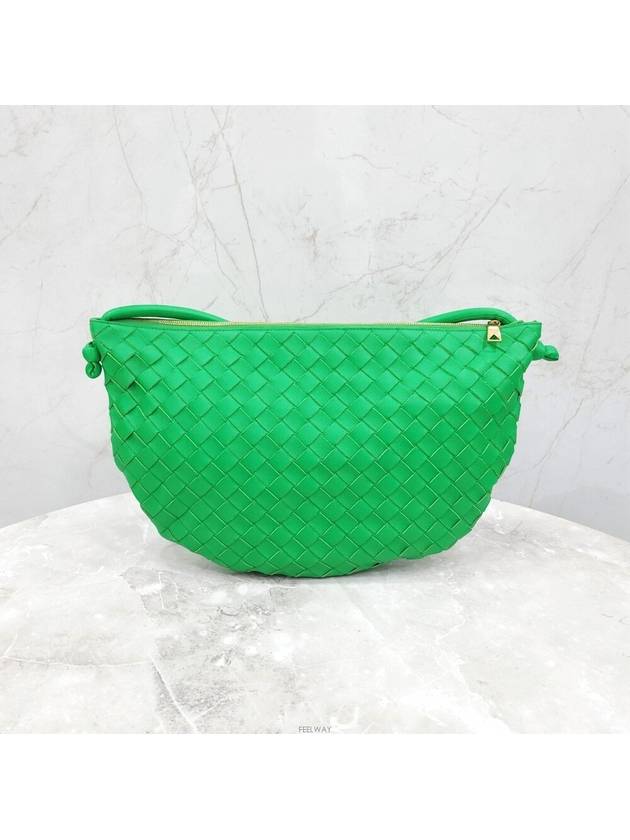 Lux You Green medium turn pouch shoulder bag 701024 - BOTTEGA VENETA - BALAAN 3