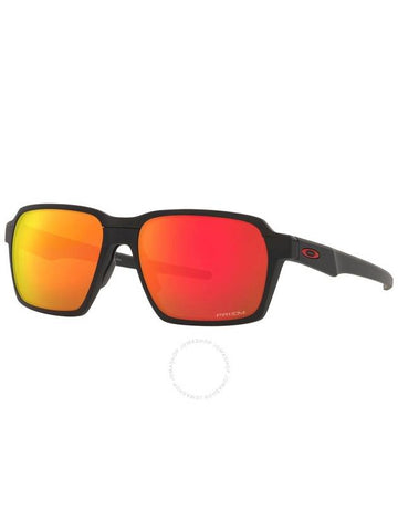 Oakley Parlay Prizm Ruby Rectangular Men's Sunglasses OO4143 414303 58 - OAKLEY - BALAAN 1