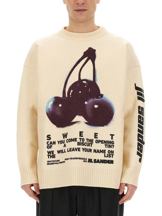 Logo Print Wool Sweater J21GP0137J14661 - JIL SANDER - BALAAN 2