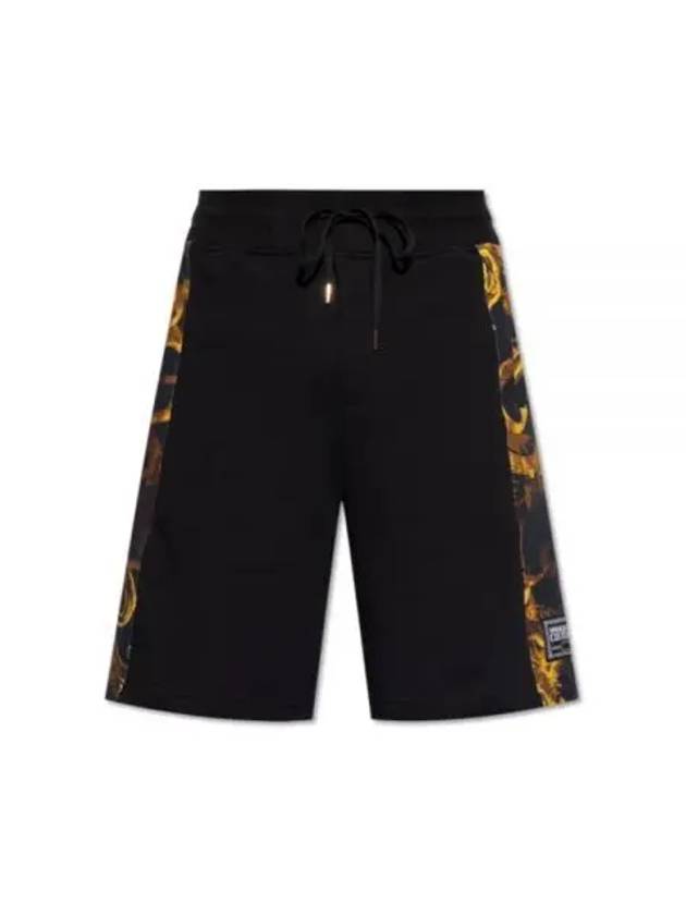 Watercolor Couture Sweat Shorts Black - VERSACE - BALAAN 2