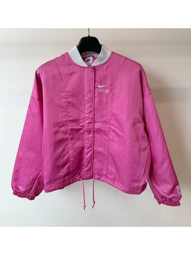 Air Woven Oversized Bomber Jacket Pink - NIKE - BALAAN 2