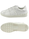 Rockstud Untitled Low-Top Sneakers White - VALENTINO - BALAAN 6