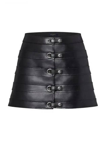 Leather Strap Mini Skirt 1AFUER - LOUIS VUITTON - BALAAN 1