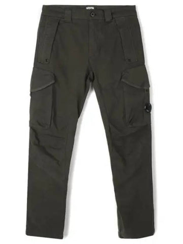 Elastic Sateen Ergonomic Pants s 15 CMP A058A 005529G 683 Stretch Satin Cargo Pants_Ergonomic Fit - CP COMPANY - BALAAN 1