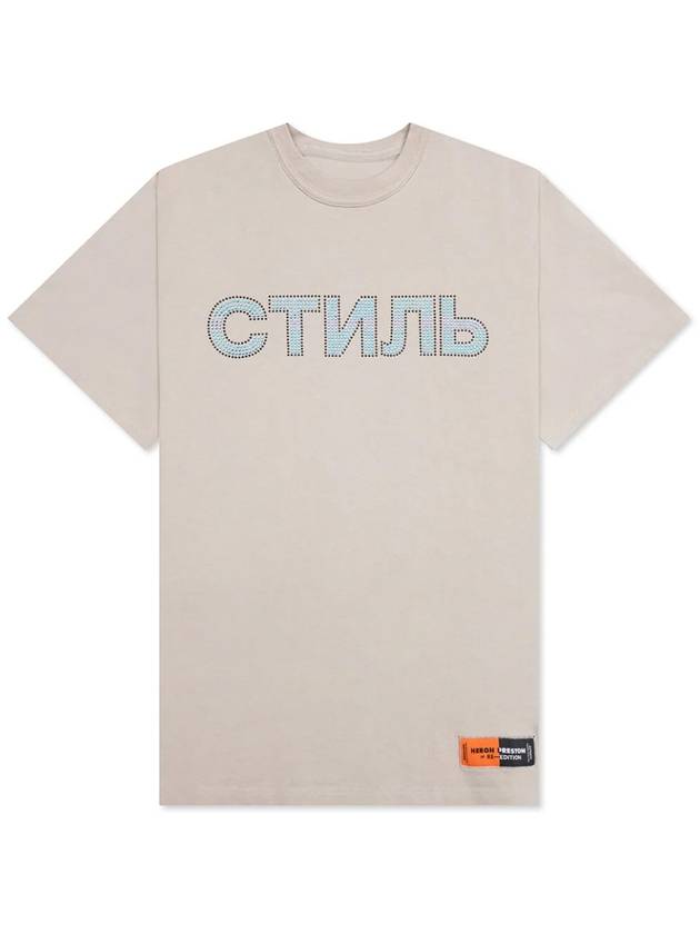 CTNMB Logo Strass T-Shirt - HERON PRESTON - BALAAN 1