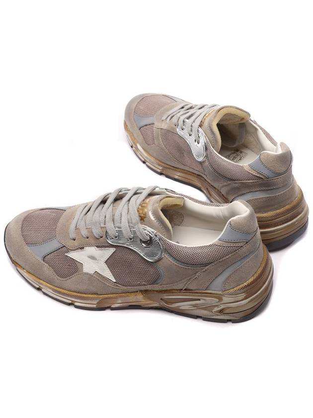 Mesh and Suede Dad-Star Sneakers White Dove Grey - GOLDEN GOOSE - BALAAN 7