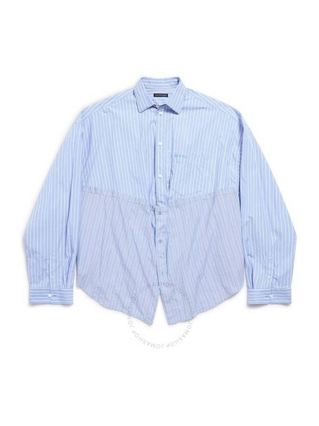 Balenciaga Ladies Cut Up Shirt Oversized Cotton Shirt, Brand Size 36 (US Size 2) - BALENCIAGA - BALAAN 1