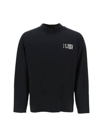 Logo Print Long Sleeve T Shirt Black S52GC0260 S24312 - MAISON MARGIELA - BALAAN 1