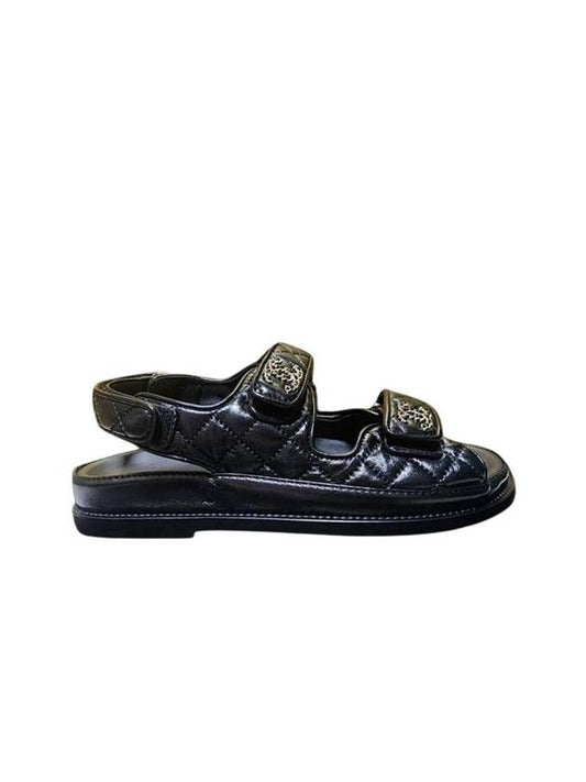 Sandals Lambskin Black - CHANEL - BALAAN 1